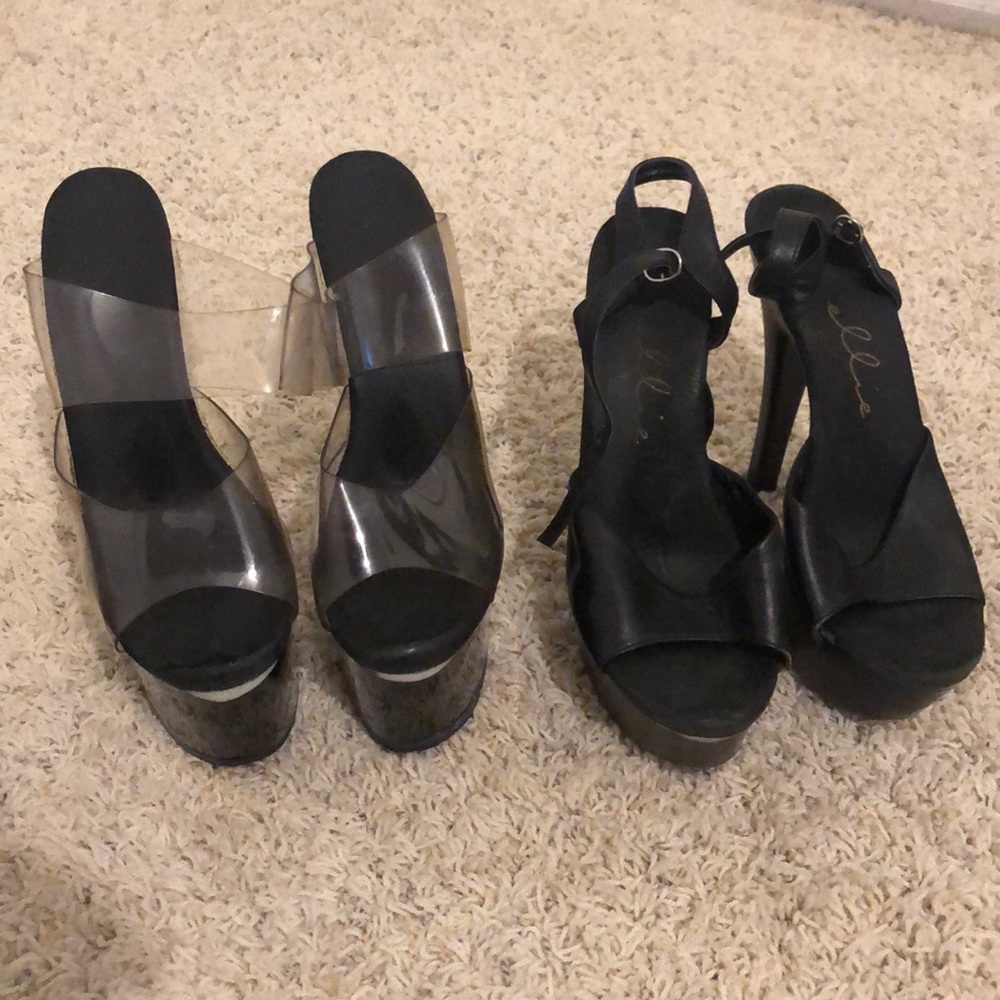 2 for 1 deal: USED STILETTO HEEL PLATFORM